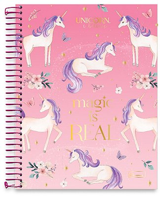 Caderno 1/4 capa dura Unicorn, I Believe UIB1403