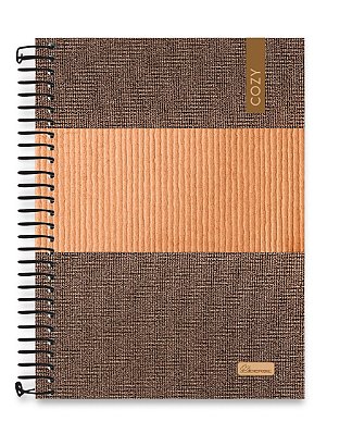 Caderno colegial 01 matéria capa dura Cozy CO02