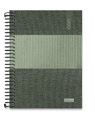 Caderno colegial 10 matérias capa dura Cozy CO01