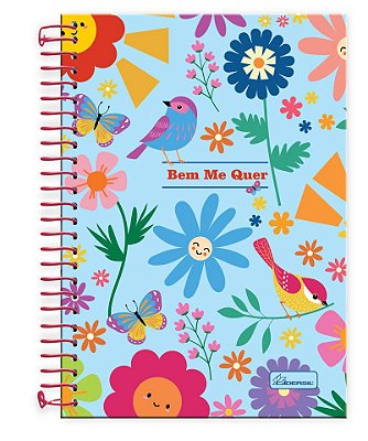 Caderno 1/4 capa dura Bem Me Quer BM1401