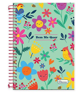 Caderno 1/4 capa dura Bem Me Quer BM1402