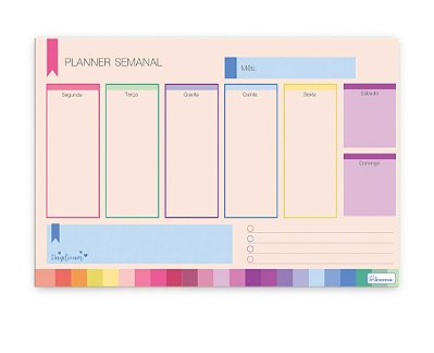 Planner Blocado Semanal Permanente Daydream DDBP01