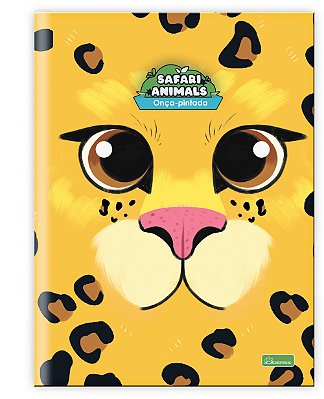 Caderno Capa Dura Costurado Brochura ¼ Safari Animals SNB1402