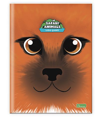 Caderno Capa Dura Costurado Brochura ¼ Safari Animals SNB1404