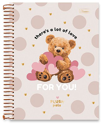 Caderno Universitário 01 Matéria Capa Dura Plush Pals PP04