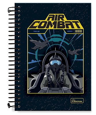 Caderno  ¼  Capa Dura Air Combat AC1404