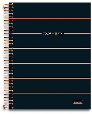 Caderno Universitário 01 Matéria Capa Dura Color + Black CB04