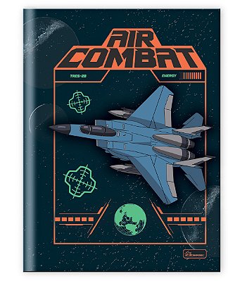 Caderno Capa Dura Costurado Brochura ¼ Air Combat ACB1403