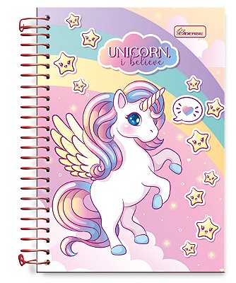 Caderno ¼ Capa Dura Unicorn, I Believe UIB1401