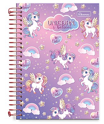 Caderno ¼ Capa Dura Unicorn, I Believe UIB1402