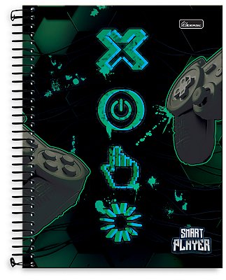 Caderno Universitário 20 Matérias Capa Dura Smart Player SP03