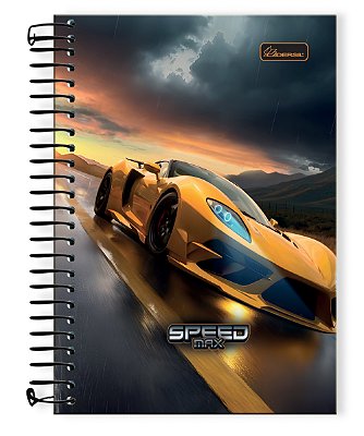 Caderno ¼ Capa Dura Speed Max SM1402