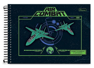 Caderno de Desenho Capa Dura Air Combat ACD02