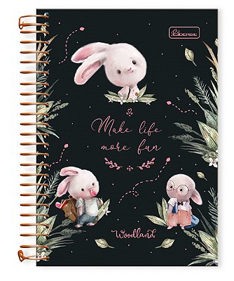 Caderno ¼ Capa Dura Woodland WL1403