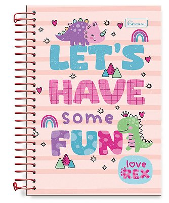 Caderno ¼  Capa Dura Love Rex LR1401