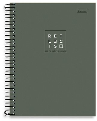 Caderno Universitário 10 Matérias Capa Dura Reflects RE02