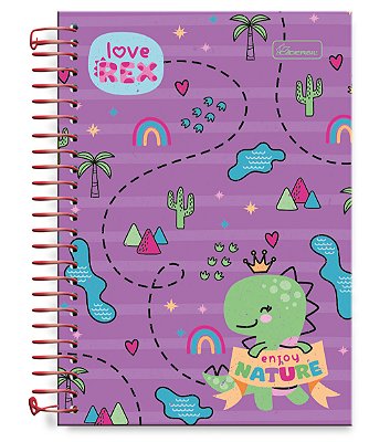 Caderno ¼  Capa Dura Love Rex LR1402