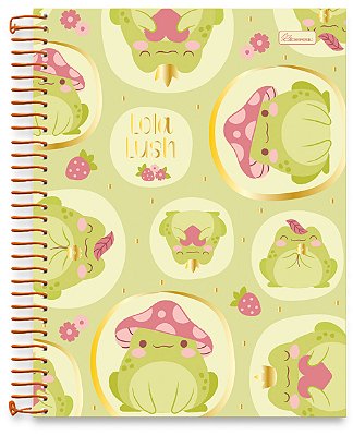 Caderno Universitário 01 Matéria Capa Dura Lola Lush LL03