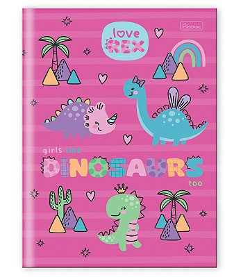 Caderno ¼  Capa Dura Love Rex LR1404