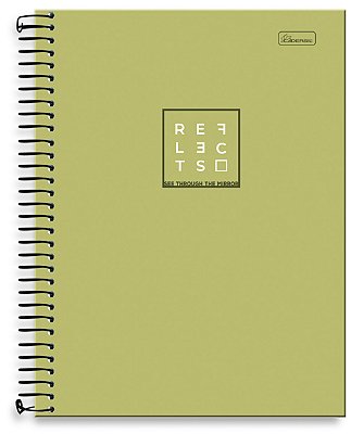 Caderno Universitário 10 Matérias Capa Dura Reflects RE04