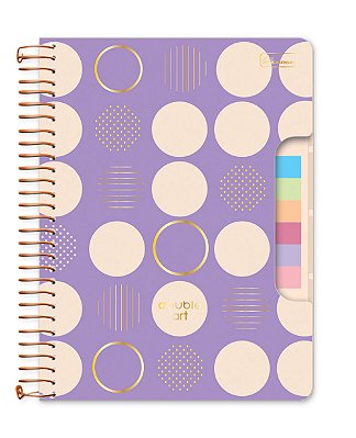 Caderno Colegial Espiralado Criativo Capa Cartão Double Art DACB01