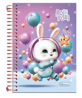 Caderno ¼ Capa Dura Pom Pom PP1401