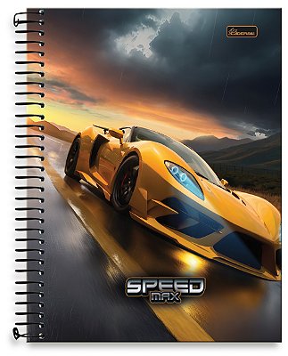 Caderno Universitário 01 Matéria Capa Dura Speed Max SM02