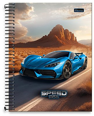 Caderno Universitário 10 Matérias Capa Dura Speed Max SM03