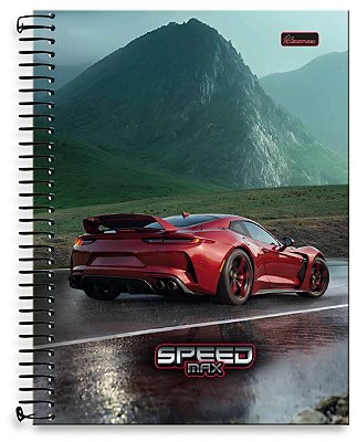 Caderno Universitário 10 Matérias Capa Dura Speed Max SM04