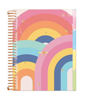 Caderno Colegial Espiralado Criativo Capa Plástica Be Kind BKCPP02