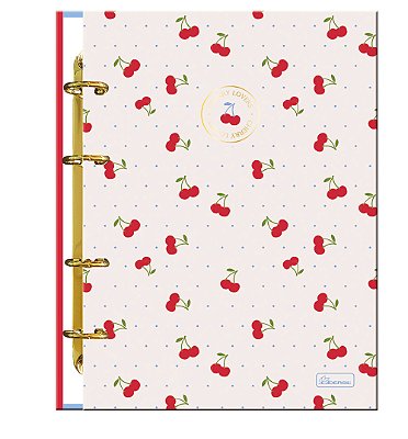 Caderno Colegial Argolado – Folhas Brancas Cherry Lovers CVCA04