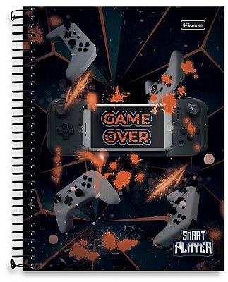 Caderno Universitário 10 Matérias Capa Dura Smart Player SP04