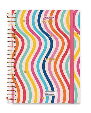 Agenda Espiralada Capa Dura com Elástico Be Kind BKAG04