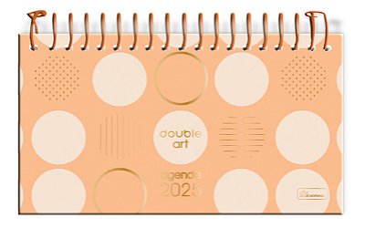 Agenda Espiralada Capa Dura Horizontal Double Art DAAGH02