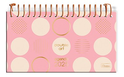 Agenda Espiralada Capa Dura Horizontal Double Art DAAGH04