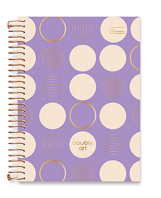 Caderno Colegial 01 Matéria Capa Dura Double Art DA01