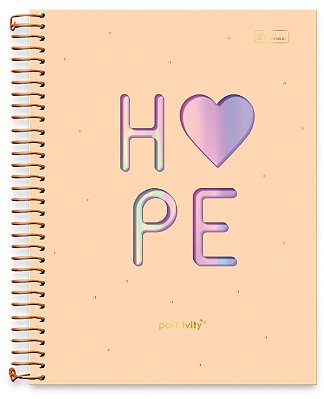 Caderno Universitário 01 Matéria Capa Dura Positivity PO04