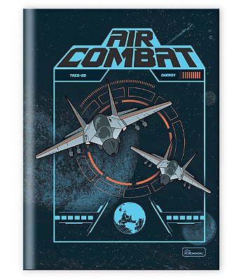 Caderno Capa Dura Costurado Brochura Universitári Air Combat ACB01