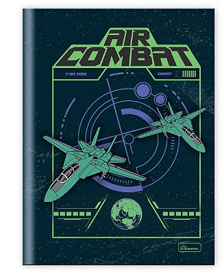 Caderno Capa Dura Costurado Brochura Universitári Air Combat ACB02