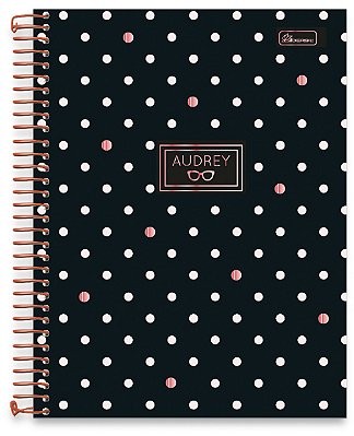 Caderno Universitário 20 Matérias Capa Dura Audrey AU03