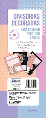 Refil Divisórias – Cadernos e Planners Argolado Refis DCPR04