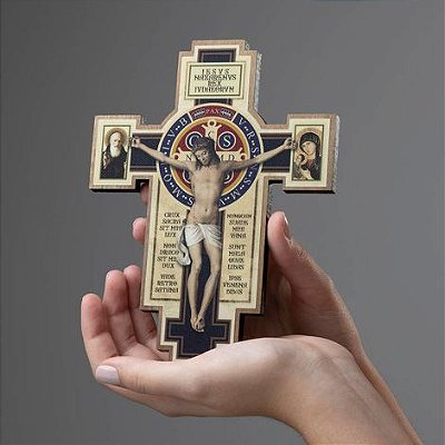 Crucifixo Parede em Madeira - 19CM