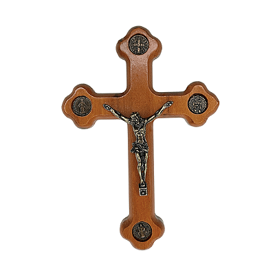 Crucifixo em madeira - 13cm