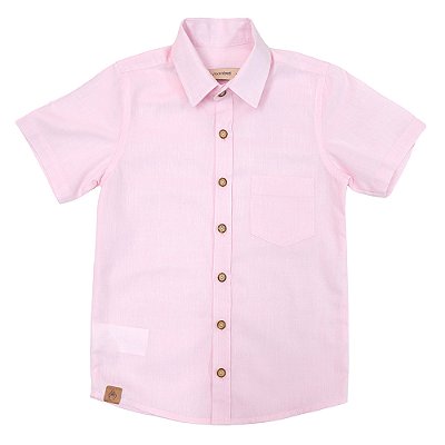 Camisa Social Rosa Claro