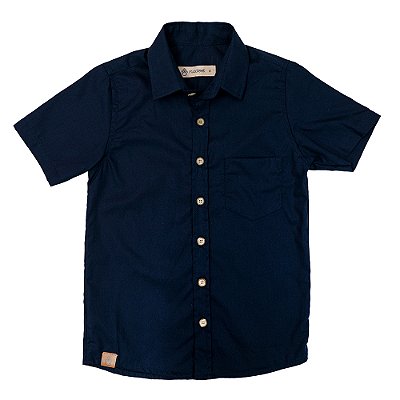 Camisa Social Azul Marinho