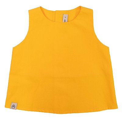 Blusa Cropped Amarelo