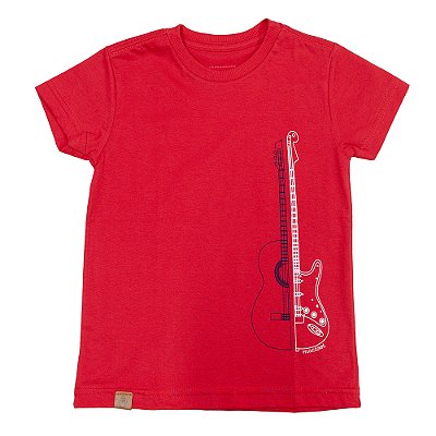 Camiseta Música Vermelha
