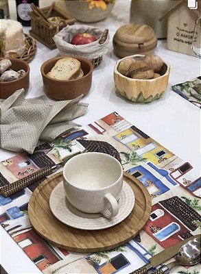 Jogo Americano Impermeável Casinhas