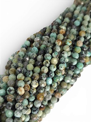 Turquesa Clara Facetada - Micro - 3mm