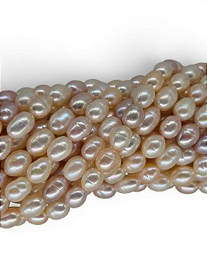 Pérola Natural Mesclada - Oval 7mm
